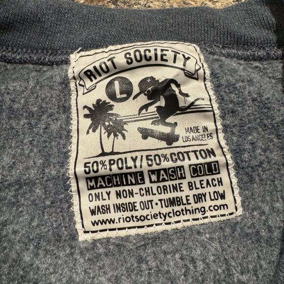 Riot Society Sweatshirt Elephant Graphic Boho Aztec Retro Art Oversized Large KT - Picture 3 of 4